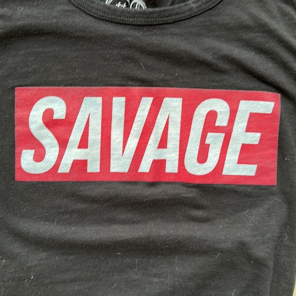 Latte Love Savage Long Sleeve Fitted Graphic Tee - Picture 5 of 6